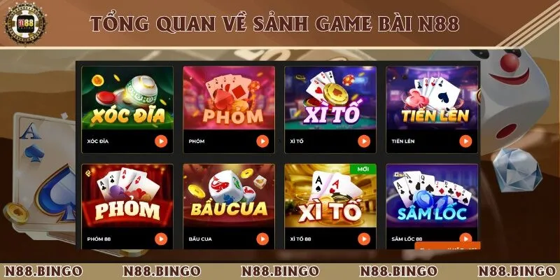 Lý giải tại sao game bài tại N88 được yêu thích? 1 Sảnh game bài tại nhà cái N88 được hoàn thiện đỉnh cao