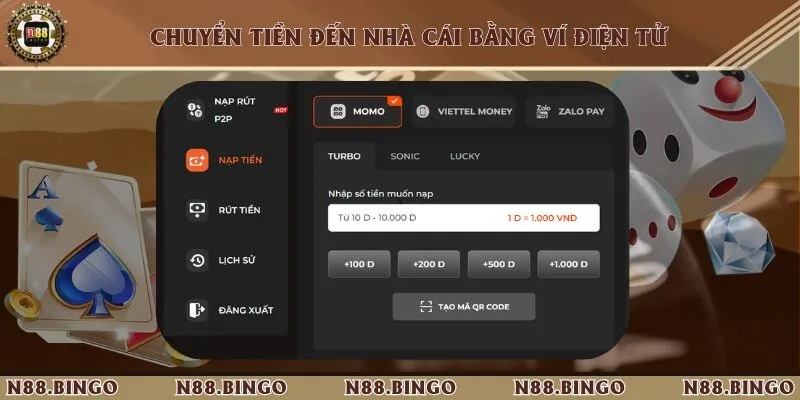 Tổng Hợp 3 Phương Thức Nạp Tiền Vào Hệ Thống Nhà Cái N88 Thành Công 2 Sử dụng ví MoMo để thanh toán giao dịch nạp